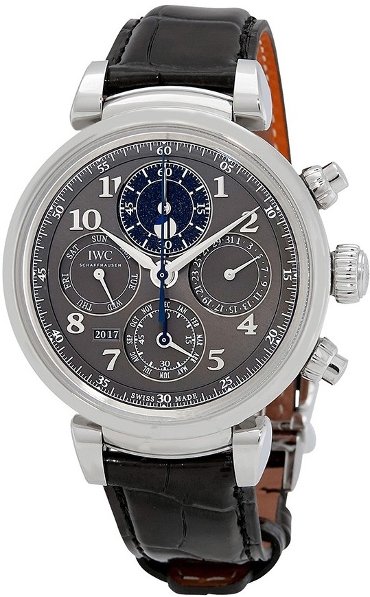 IWC Herrklocka IW392103 Da Vinci Grå/Läder Ø43 mm - IWC