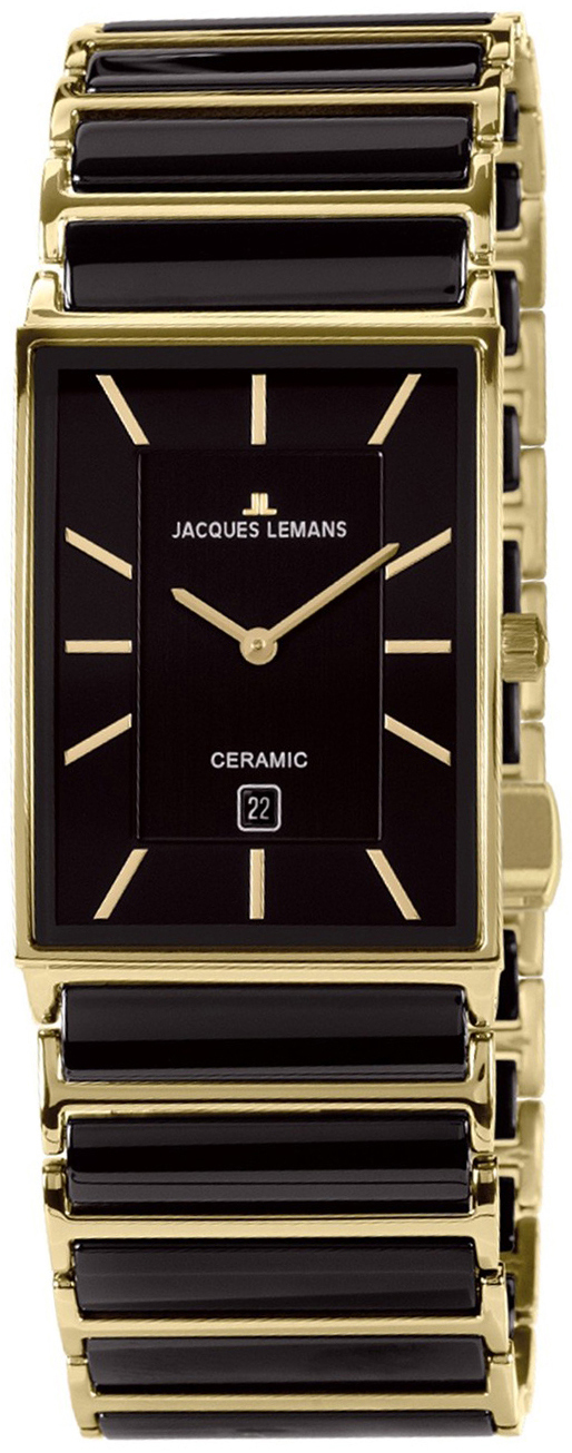 Jacques Lemans Herrklocka 1-1593.1G York Svart/Gulguldtonat stål - Jacques Lemans