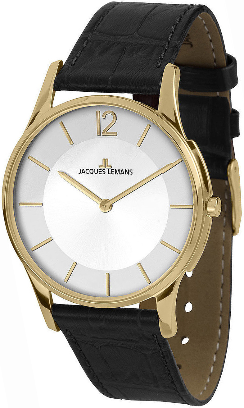 Jacques Lemans Damklocka 1-1944D London Silverfärgad/Läder Ø34 mm - Jacques Lemans