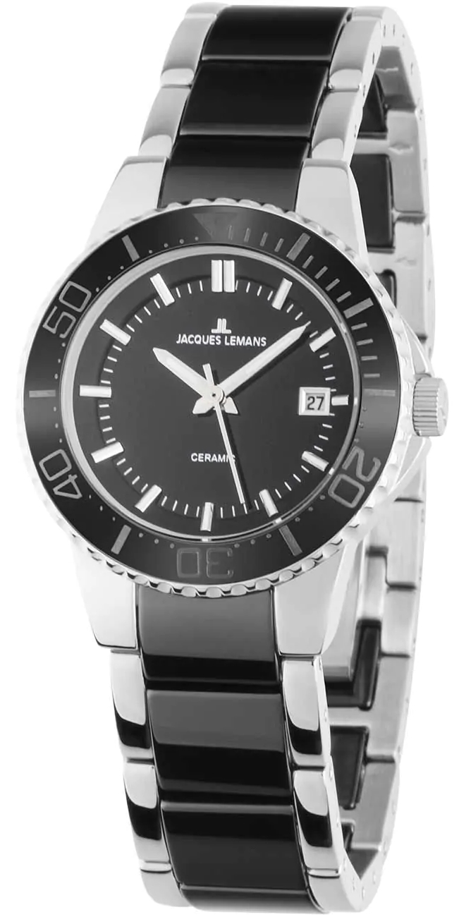 Jacques Lemans Damklocka 1-2165A Colmar Svart/Keramik Ø31 mm - Jacques Lemans