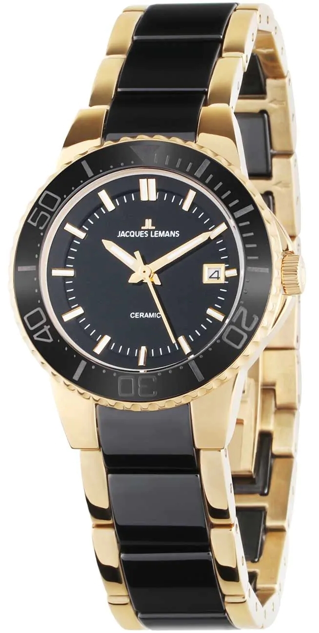 Jacques Lemans Damklocka 1-2165C Colmar Svart/Keramik Ø31 mm - Jacques Lemans