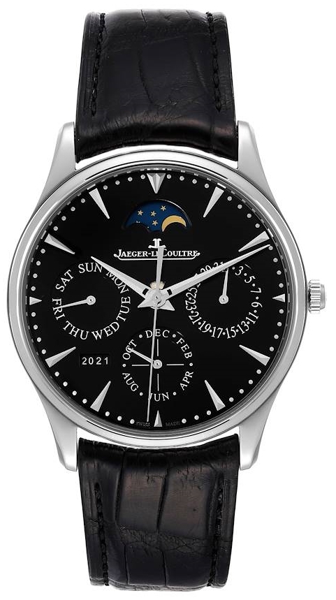 Jaeger LeCoultre Herrklocka 1308470 Master Ultra Thin Svart/Läder - Jaeger LeCoultre