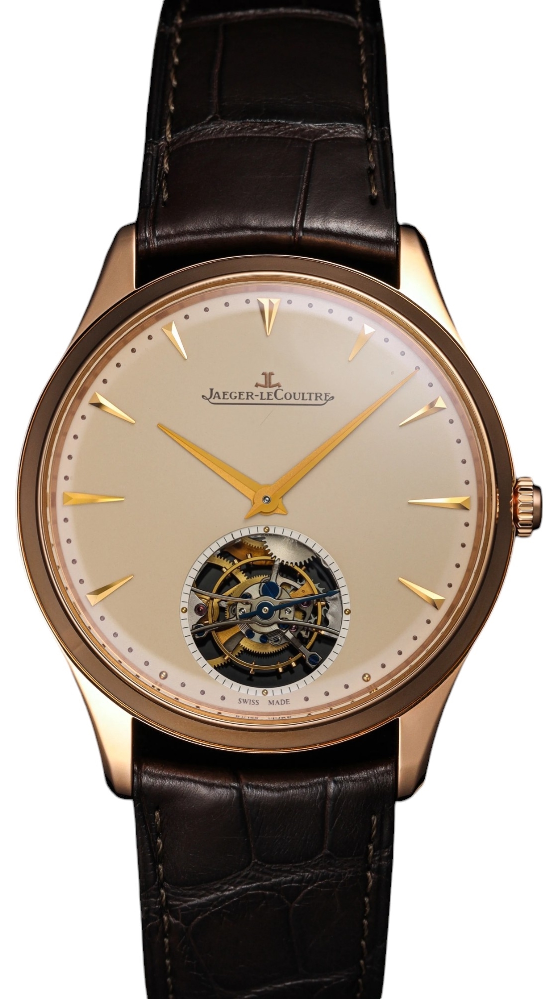 Jaeger LeCoultre Herrklocka 1682410 Master Ultra Thin Beige/Läder - Jaeger LeCoultre