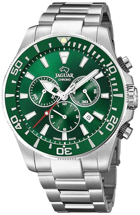 Jaguar Herrklocka J861/4 Executive Grön/Stål Ø43.5 mm - Jaguar