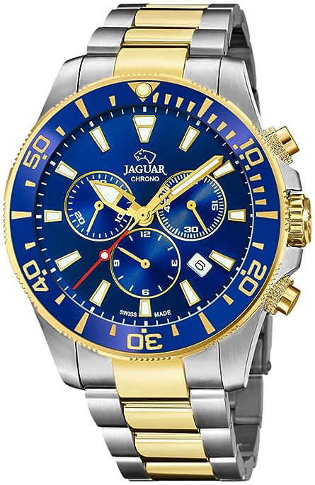 Jaguar Herrklocka J862/1 Executive Blå/Gulguldtonat stål Ø43.5 mm - Jaguar