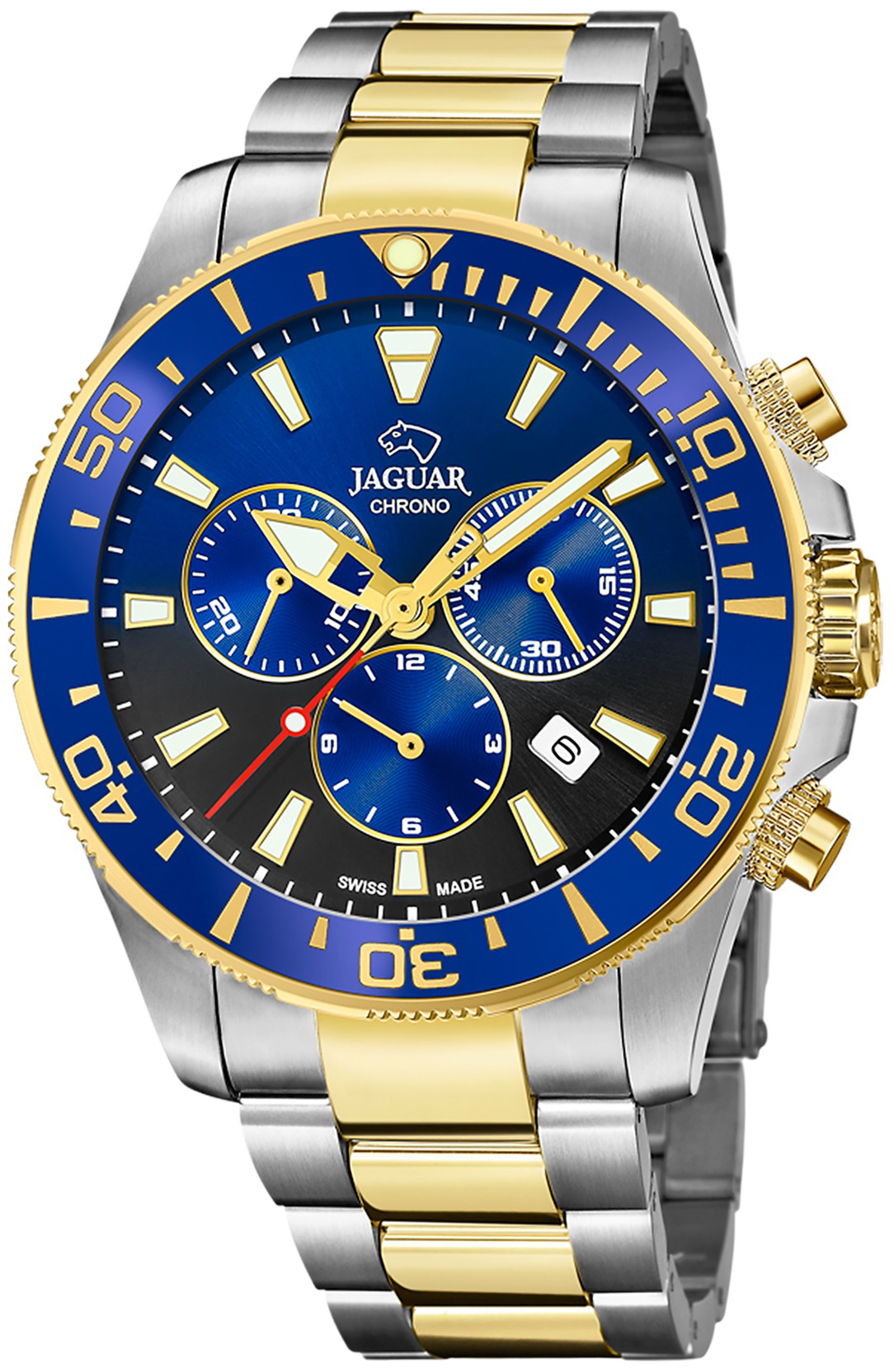 Jaguar Herrklocka J862/4 Executive Flerfärgad/Gulguldtonat stål - Jaguar