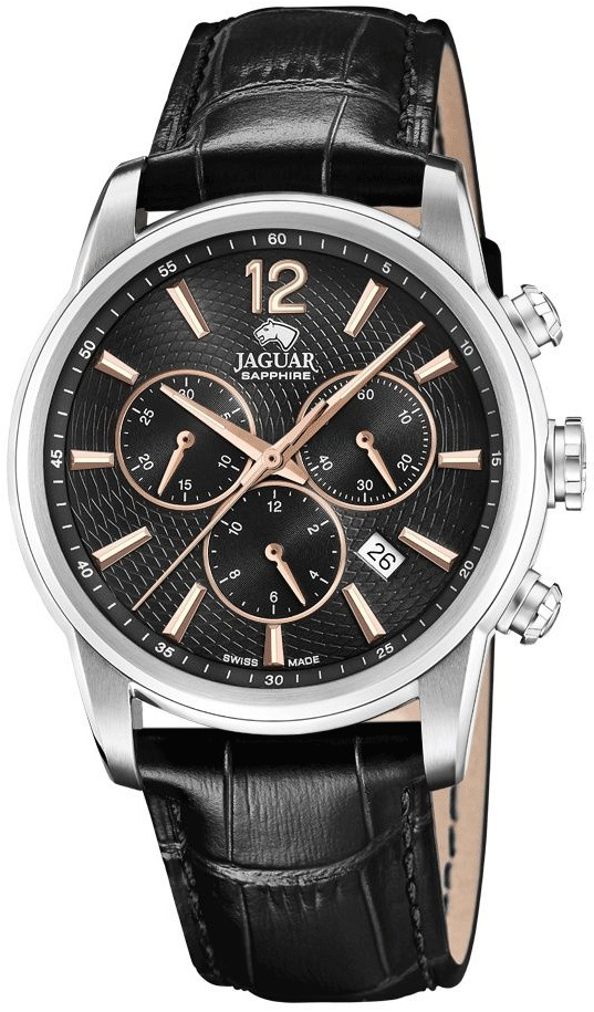 Jaguar Herrklocka J968/6 Acamar Svart/Läder Ø42 mm - Jaguar
