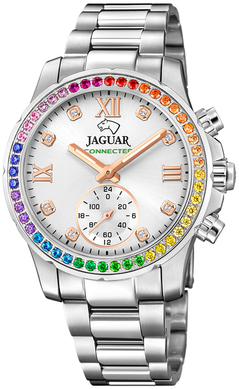 Jaguar Damklocka J980/4 Connected Silverf&auml;rgad/St&aring;l &Oslash;36.5 mm