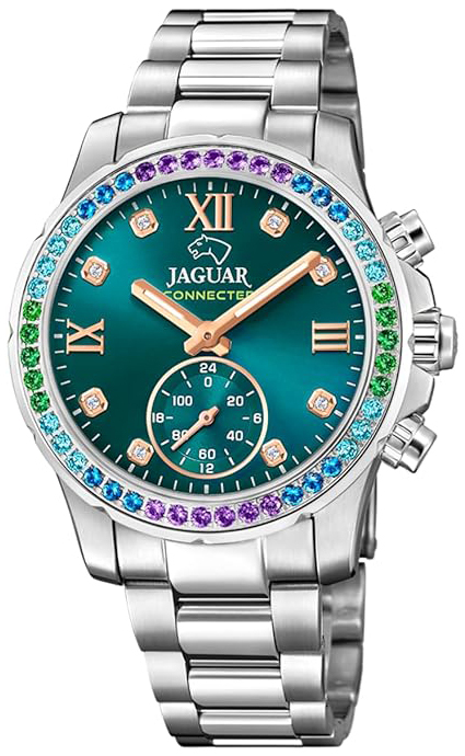 Jaguar Damklocka J980/6 Connected Grön/Stål Ø36.5 mm - Jaguar