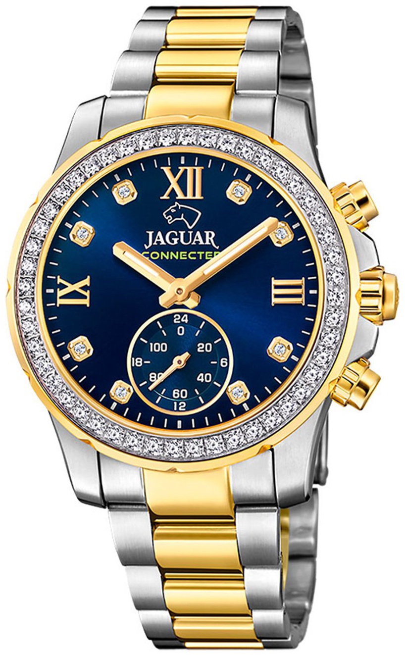 Jaguar Damklocka J982/3 Connected Bl&aring;/Gulguldtonat st&aring;l &Oslash;36.5 mm