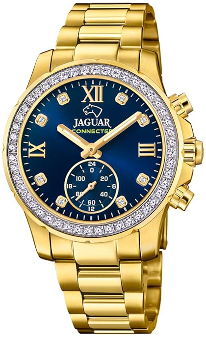Jaguar Damklocka J983/3 Connected Bl&aring;/Gulguldtonat st&aring;l &Oslash;36.5 mm