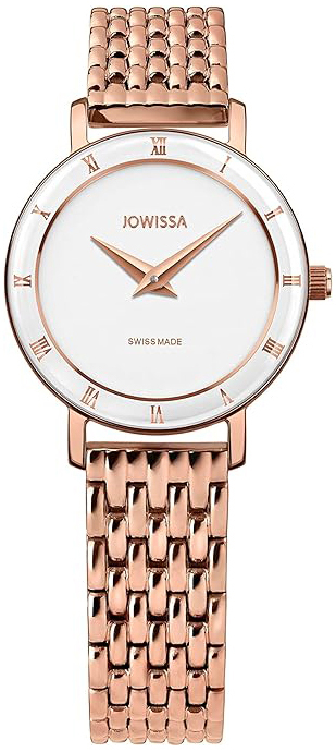 Jowissa Damklocka J2.312.S Roma Vit/Roséguldstonat stål Ø26 mm