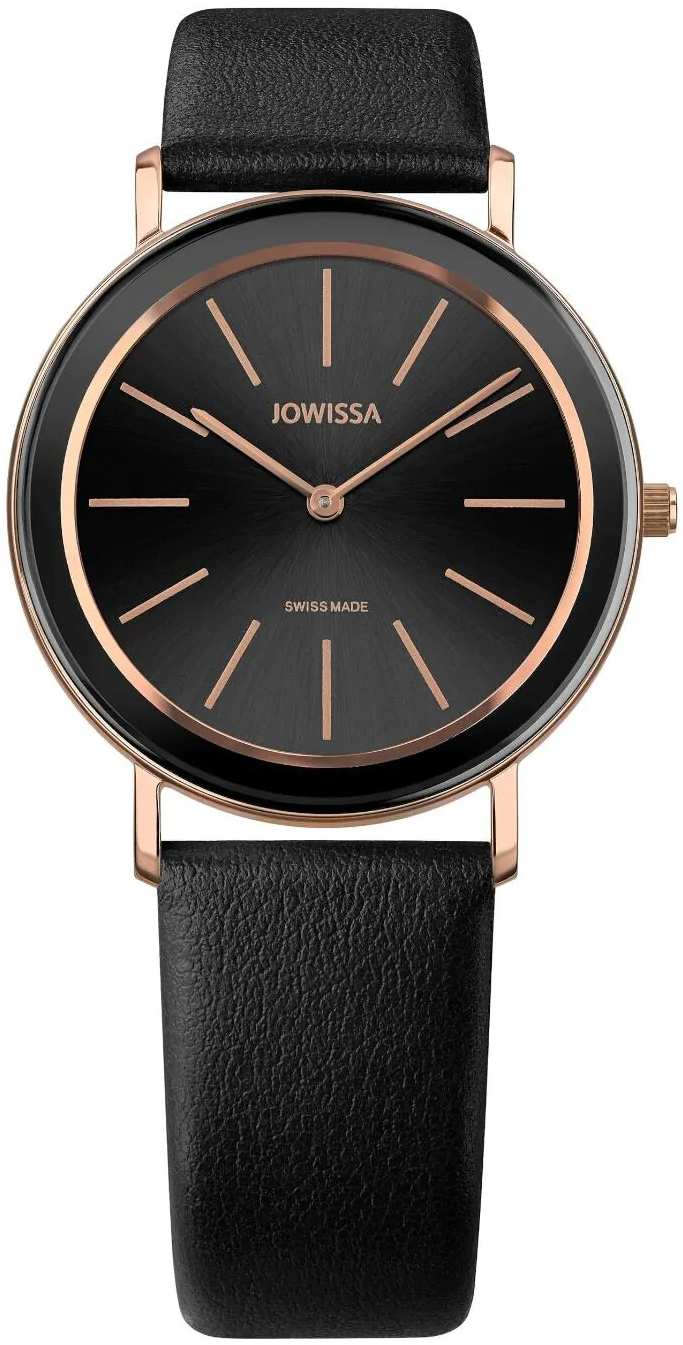 Jowissa Damklocka J5.387.L Alto Svart/Läder Ø35 mm