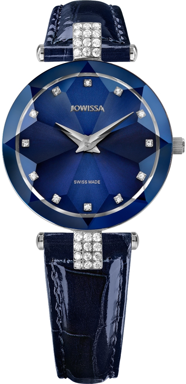 Jowissa Damklocka J5.622.M Facet Blå/Läder Ø29 mm - Jowissa