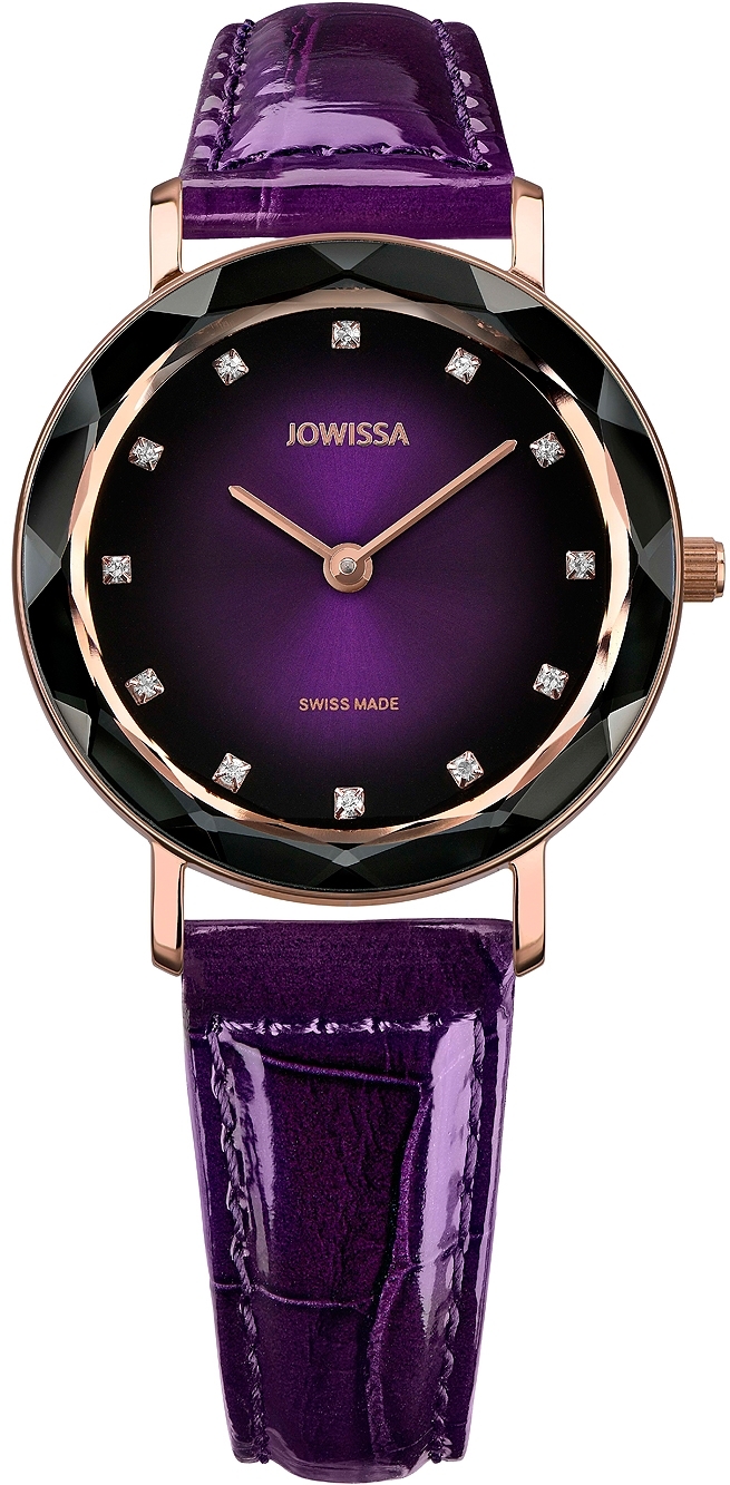 Jowissa Damklocka J5.649.M Aura Lila/Läder Ø30 mm - Jowissa