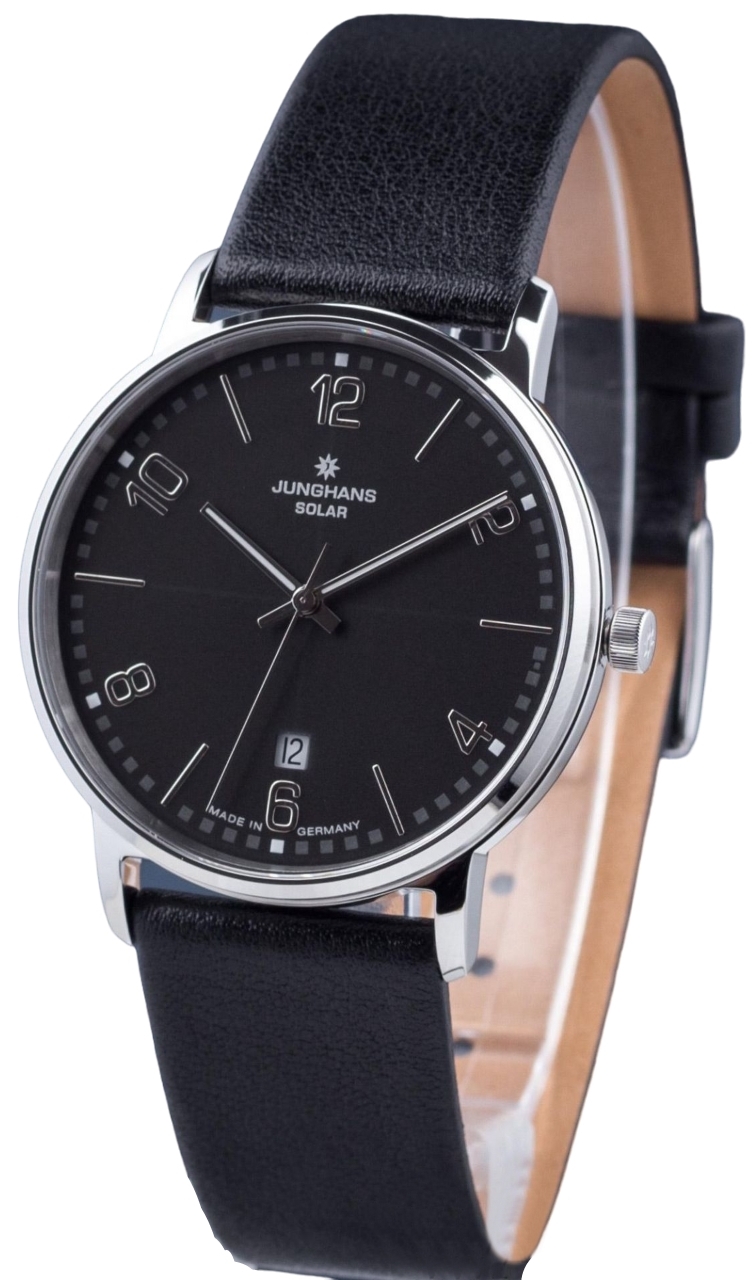 Junghans Herrklocka 14/4062.00 Milano Svart/Läder Ø37 mm - Junghans