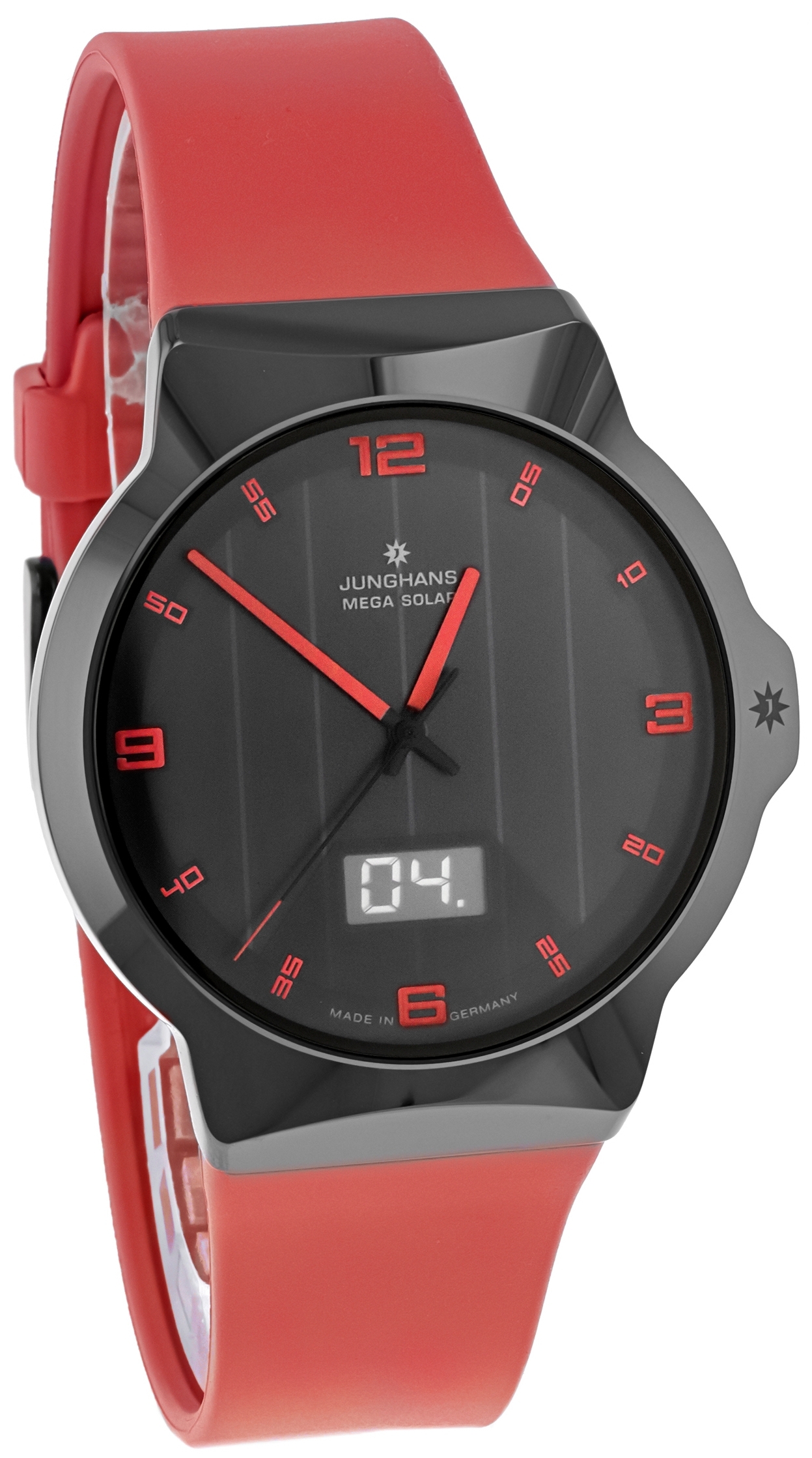 Junghans Herrklocka 18/1402.00 Force Mega Solar Gummi Ø40.4 mm - Junghans
