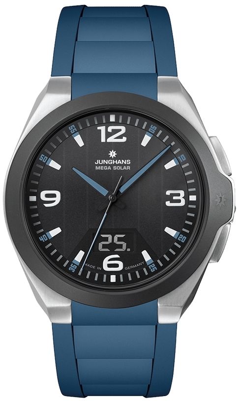 Junghans Herrklocka 18/1527.00 Force Mega Solar Gummi Ø41.6 mm - Junghans