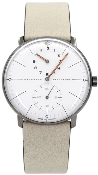 Junghans Herrklocka 27/3190.02 Max Bill Vit/Läder Ø38 mm - Junghans