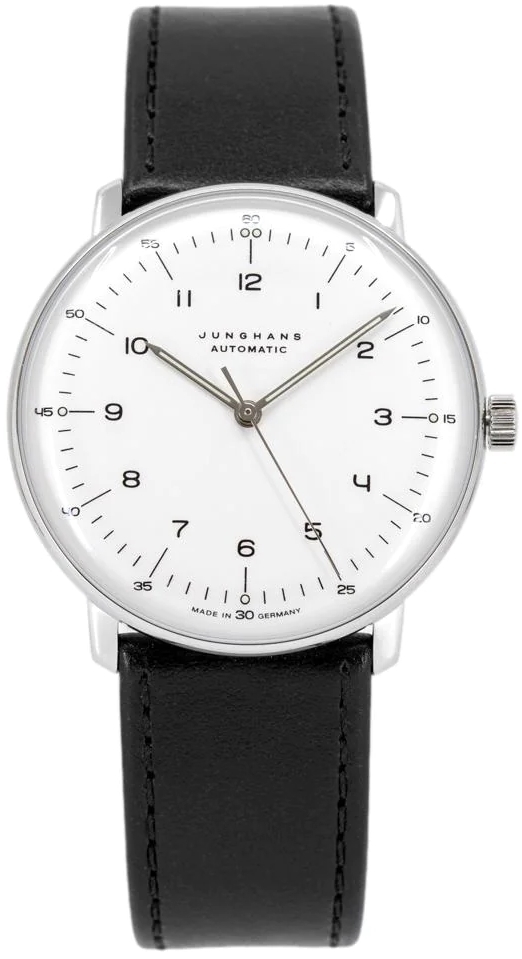 Junghans Herrklocka 27/3500.02 Max Bill Vit/Läder Ø38 mm - Junghans