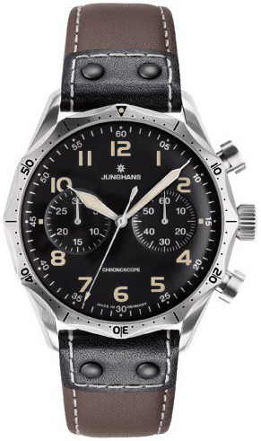 Junghans Herrklocka 27/3591.00 Meister Svart/Läder Ø43.3 mm - Junghans