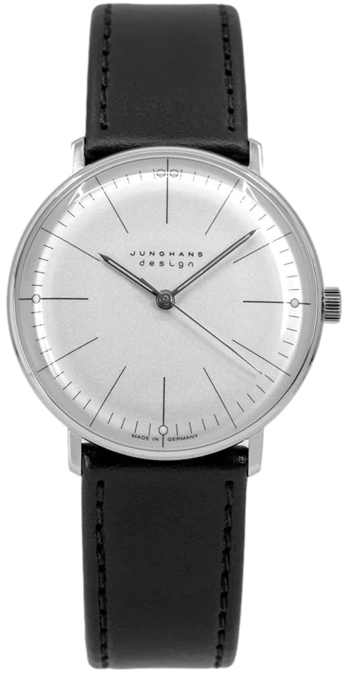 Junghans Damklocka 27/3700.02 Max Bill Silverfärgad/Läder Ø34 mm - Junghans