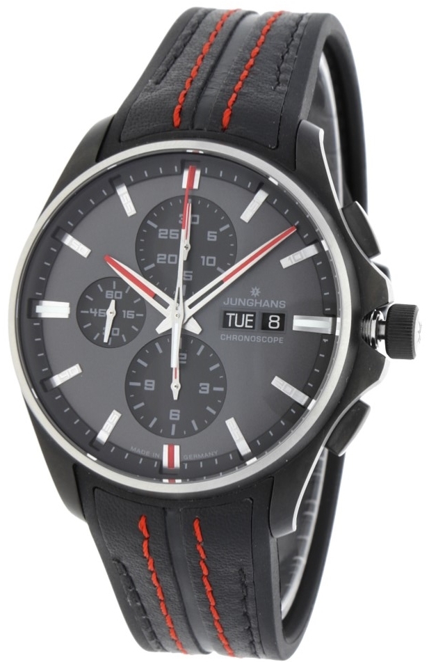 Junghans Herrklocka 27/4025.00 Meister Svart/Läder Ø45 mm - Junghans