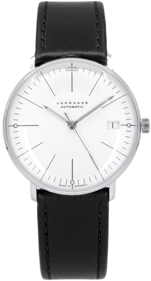 Junghans Damklocka 27/4105.02 Max Bill Vit/Läder Ø34 mm - Junghans