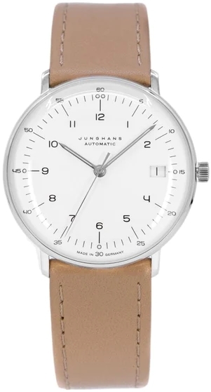 Junghans Damklocka 27/4107.02 Max Bill Silverfärgad/Läder Ø34 mm - Junghans