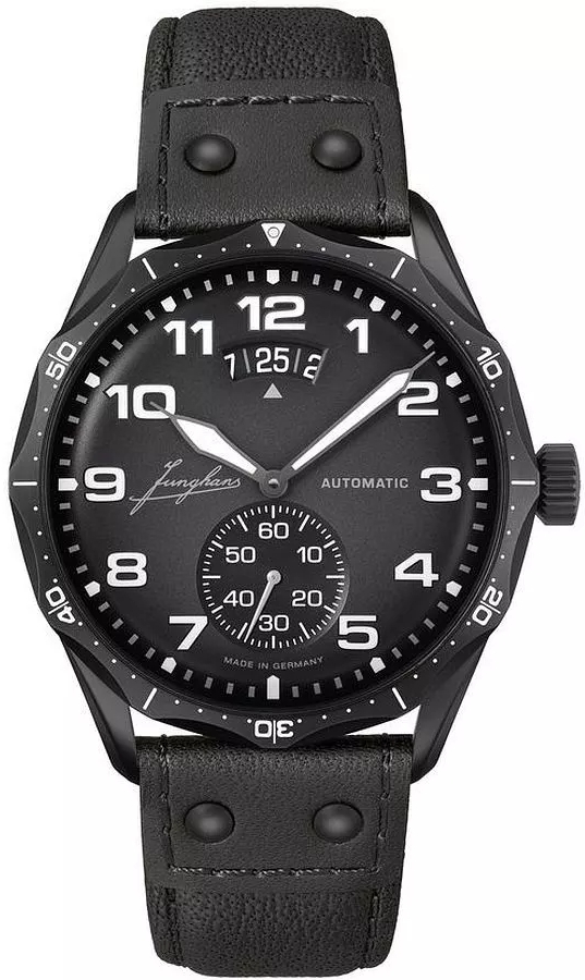 Junghans Herrklocka 27/4491.00 Pilot Automatic Grå/Läder Ø43.3 mm - Junghans