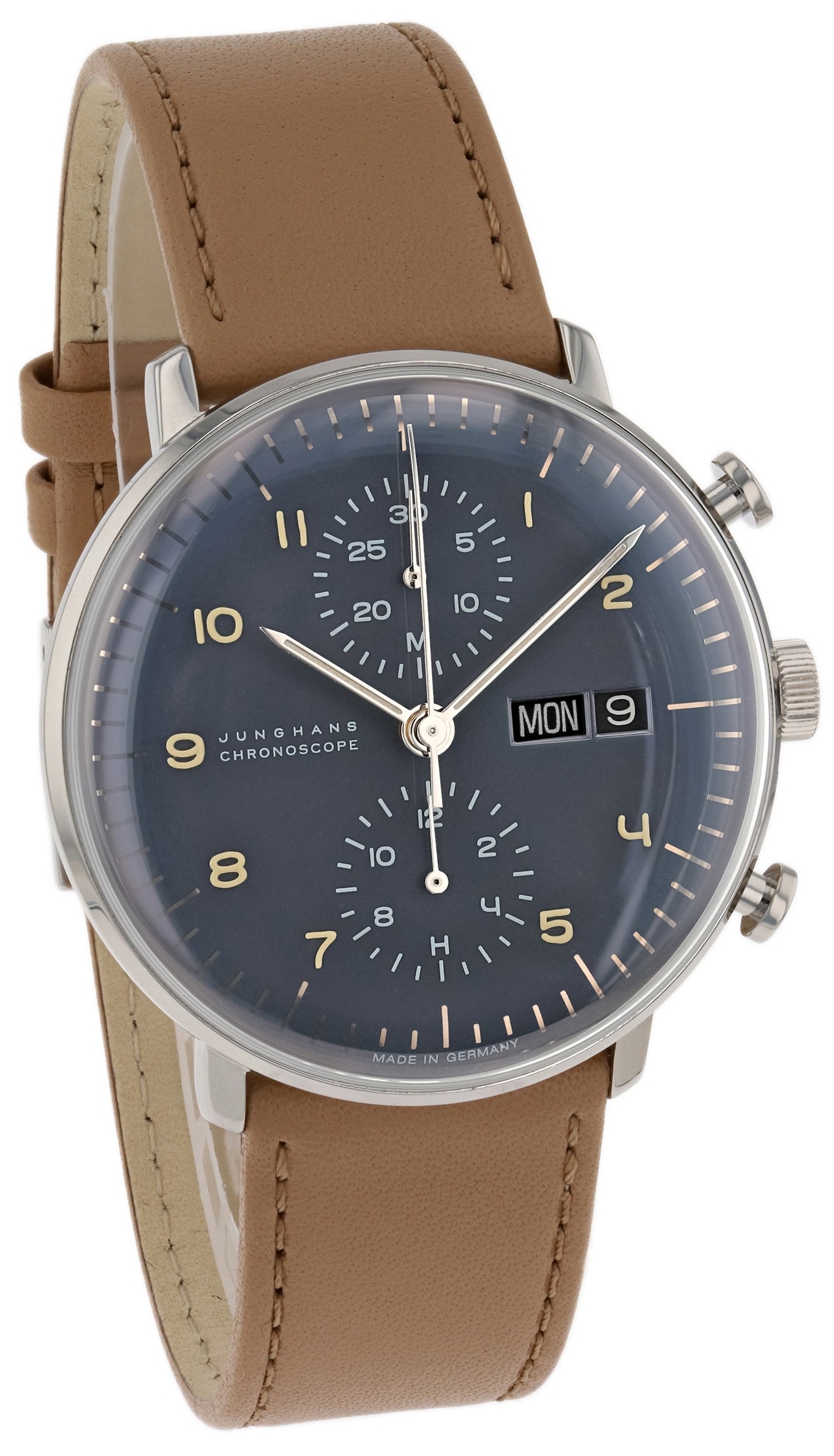 Junghans Herrklocka 27/4501.03 Max Bill Grå/Läder Ø40 mm - Junghans