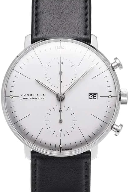 Junghans Herrklocka 27/4600.02 Max Bill Silverfärgad/Läder Ø40 mm - Junghans