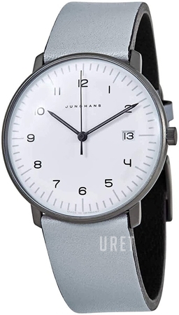 Junghans 41/4064.02 Max Bill Vit/Läder Ø38 mm - Junghans