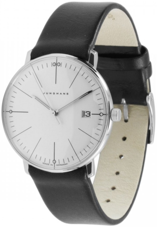 Junghans Damklocka 47/4251.02 Max Bill Silverfärgad/Läder Ø32 mm - Junghans