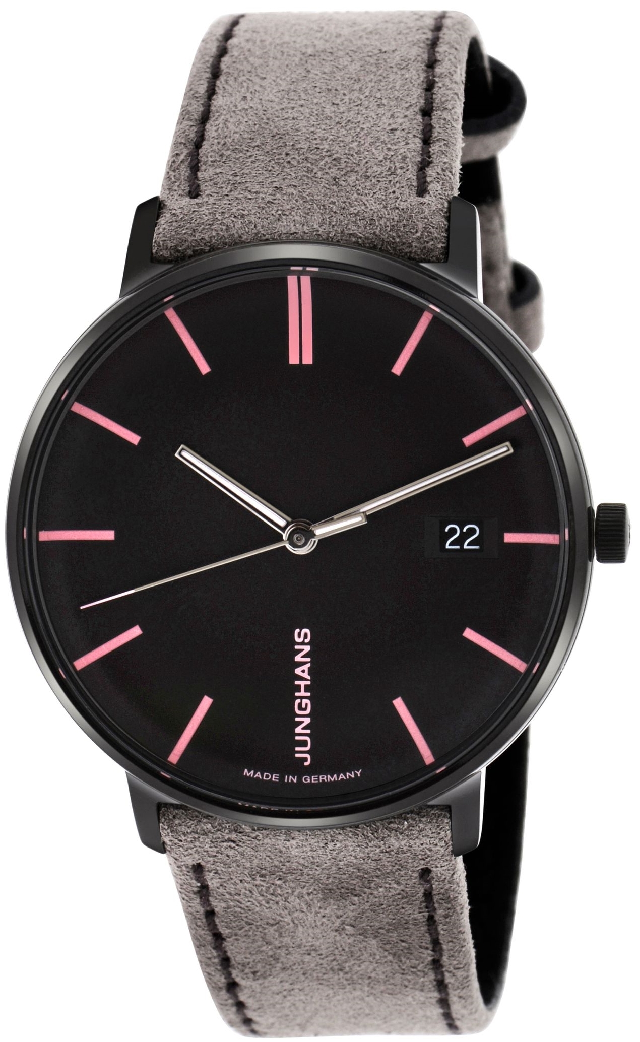 Junghans Damklocka 47/4256.00 Form Svart/Läder Ø34.1 mm - Junghans