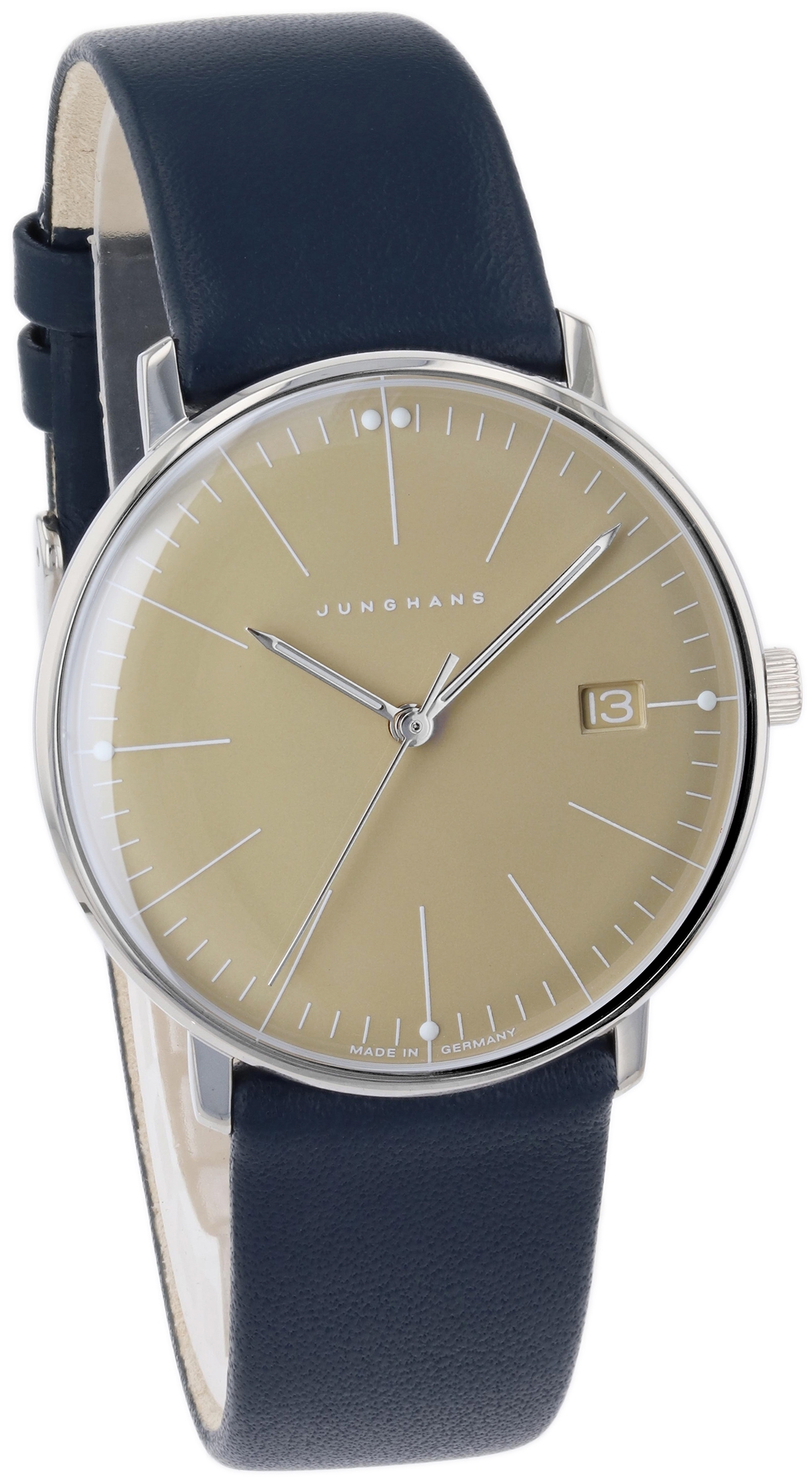 Junghans Damklocka 47/4553.02 Max Bill Ladies Gul/Läder Ø32.7 mm - Junghans