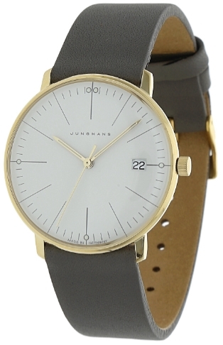 Junghans Damklocka 47/7853.02 Max Bill Silverfärgad/Läder Ø32.7 mm - Junghans