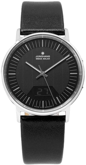 Junghans Herrklocka 56/4220.00 Milano Svart/Läder Ø39 mm - Junghans
