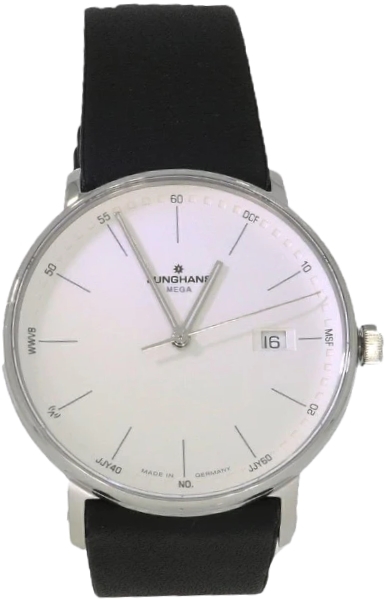 Junghans Herrklocka 58/4930.00 Form Silverfärgad/Läder Ø39.3 mm - Junghans