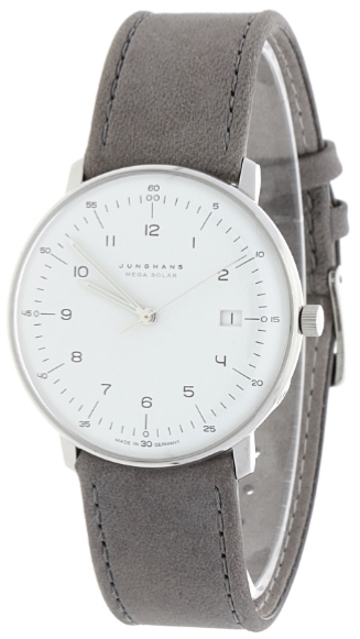 Junghans 59/2021.02 Max Bill Silverfärgad/Läder Ø38 mm - Junghans