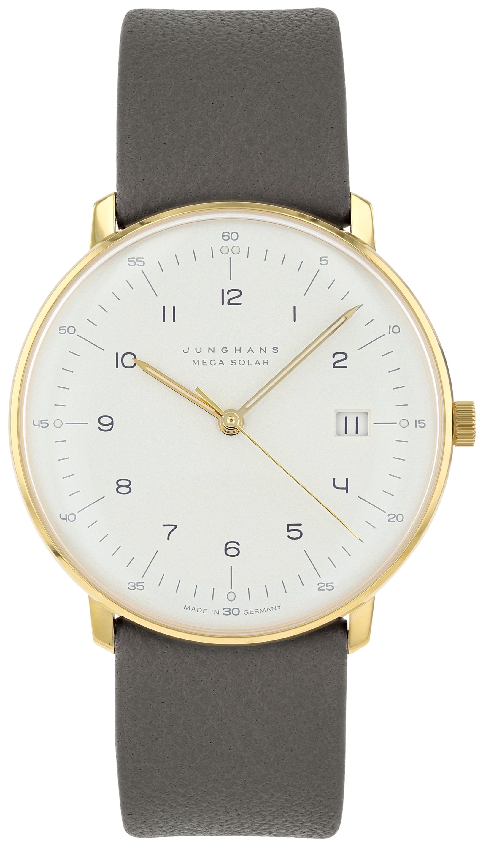 Junghans 59/7324.02 Max Bill Vit/Läder Ø38 mm - Junghans