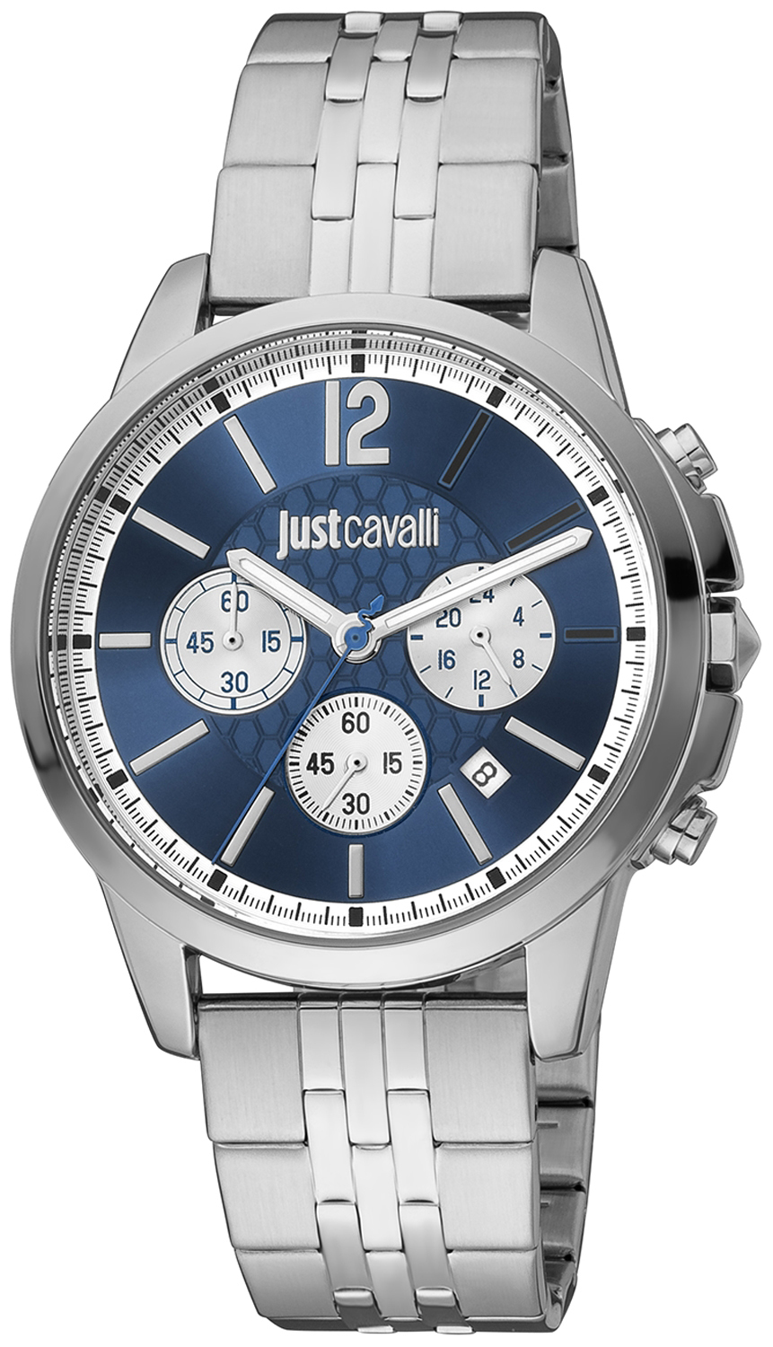 Just Cavalli Herrklocka JC1G175M0265 Classic Blå/Stål Ø42 mm - Just Cavalli