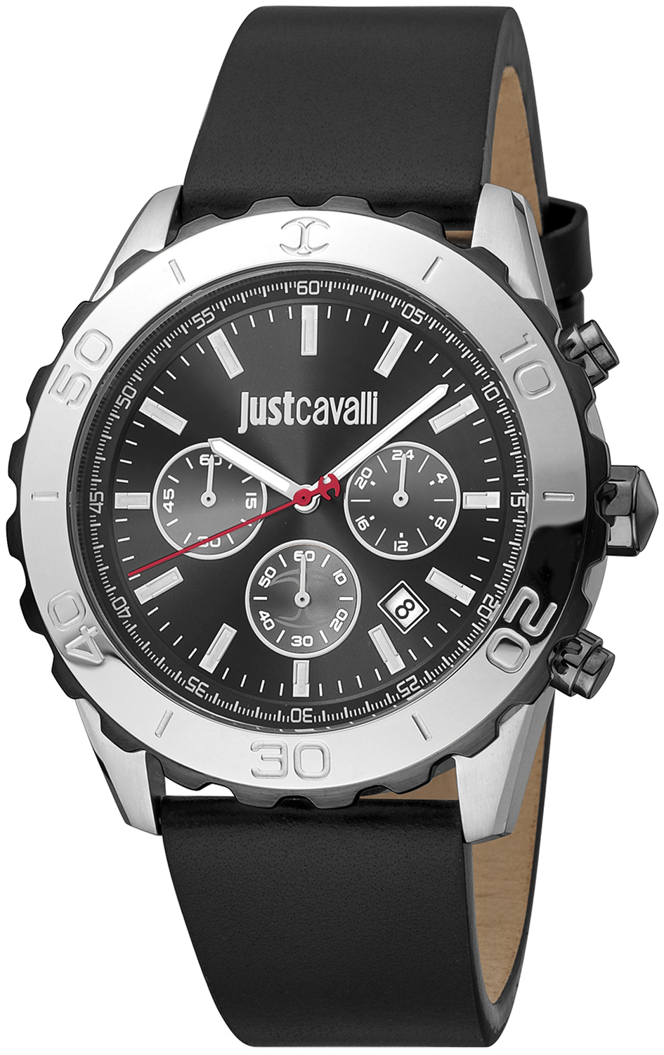 Just Cavalli Herrklocka JC1G214L0035 Classic Svart/Läder Ø42 mm - Just Cavalli