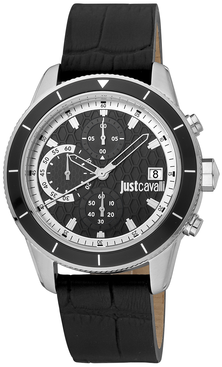 Just Cavalli Herrklocka JC1G215L0015 Classic Svart/Läder Ø42 mm - Just Cavalli