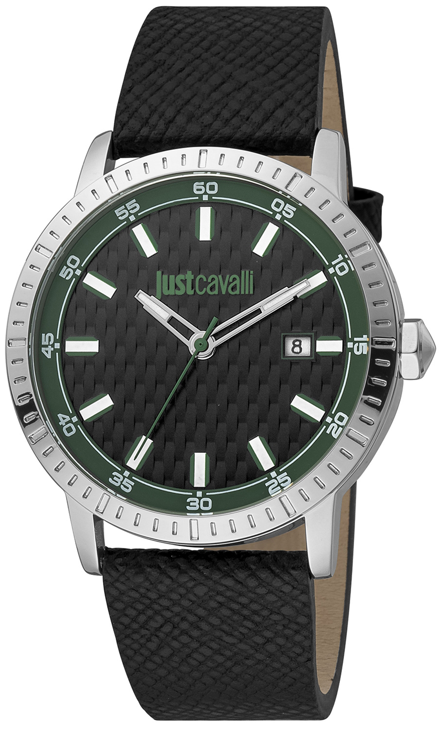 Just Cavalli Herrklocka JC1G216L0025 Classic Svart/Läder Ø42 mm - Just Cavalli