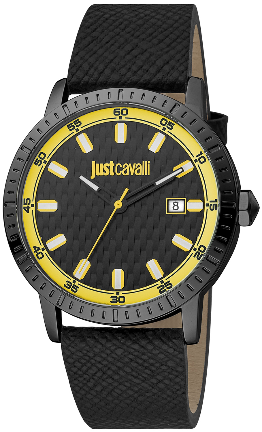 Just Cavalli Herrklocka JC1G216L0045 Classic Svart/Läder Ø42 mm - Just Cavalli