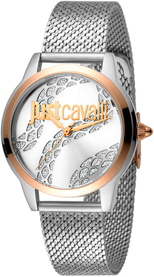 Just Cavalli Damklocka JC1L050M0295 Analog Silverfärgad/Stål Ø34 mm - Just Cavalli