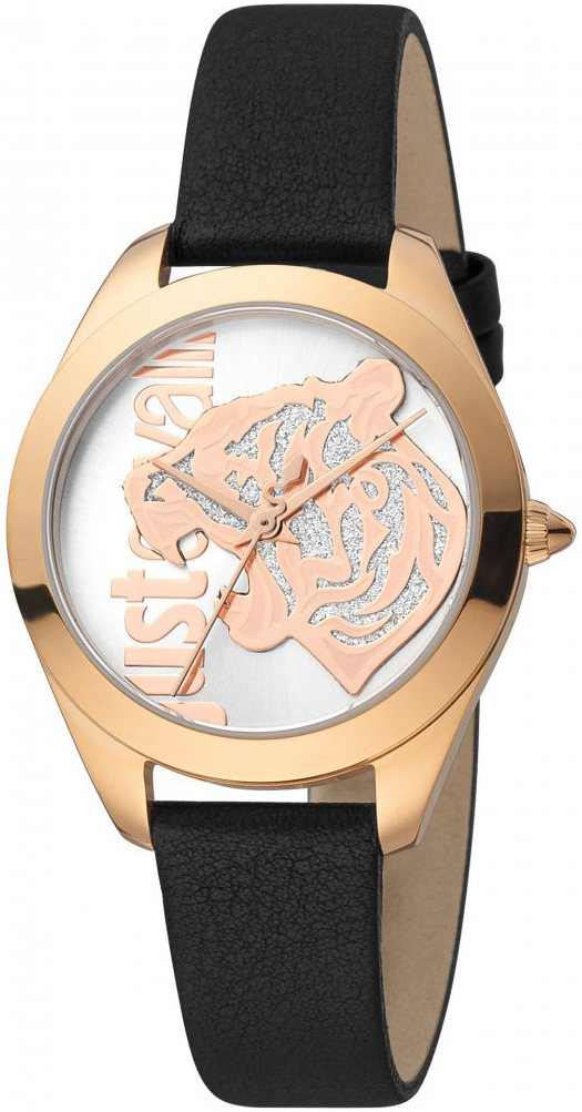 Just Cavalli Damklocka JC1L210L0025 Pantera Silverfärgad/Läder Ø32 - Just Cavalli