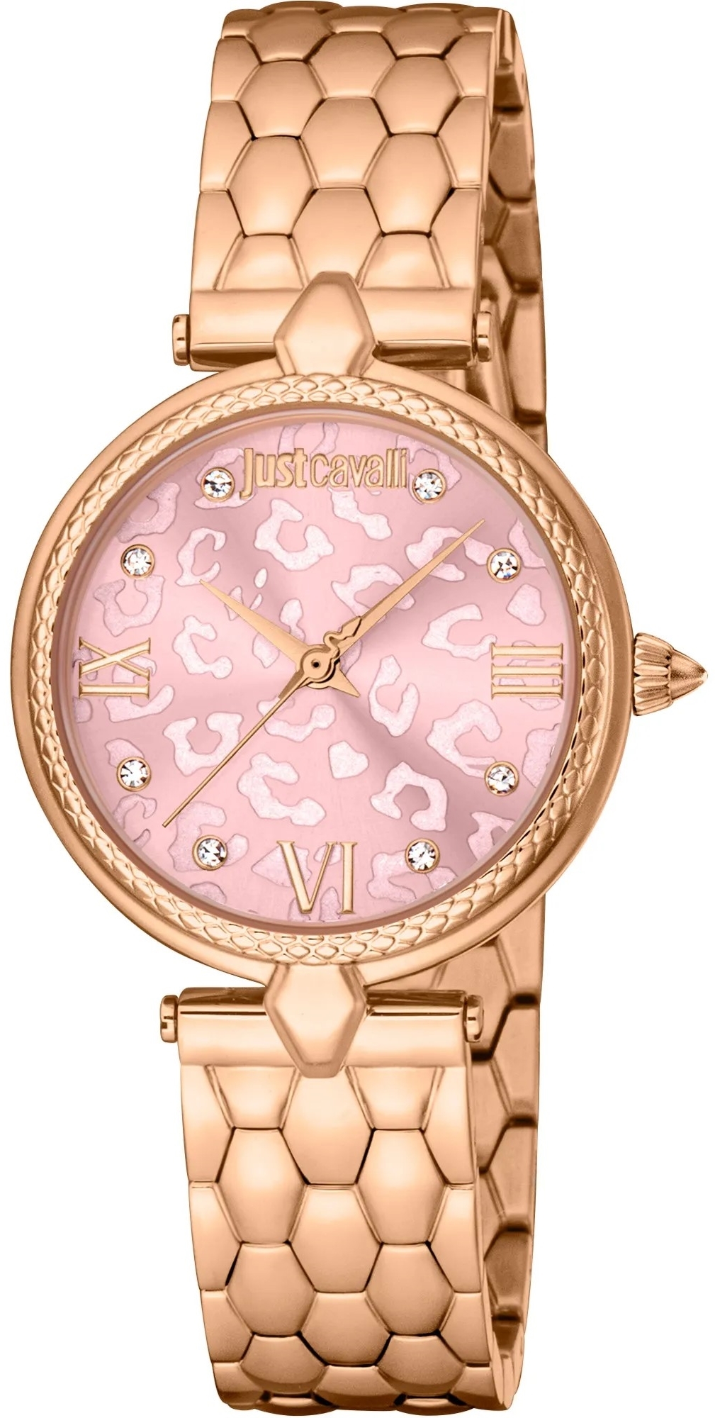 Just Cavalli Damklocka JC1L254M0075 Glam Chic Donna Leopard - Just Cavalli