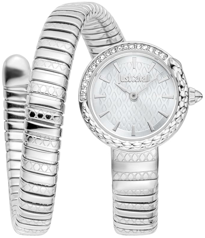 Just Cavalli Damklocka JC1L301M0085 Signature Silverfärgad/Stål - Just Cavalli